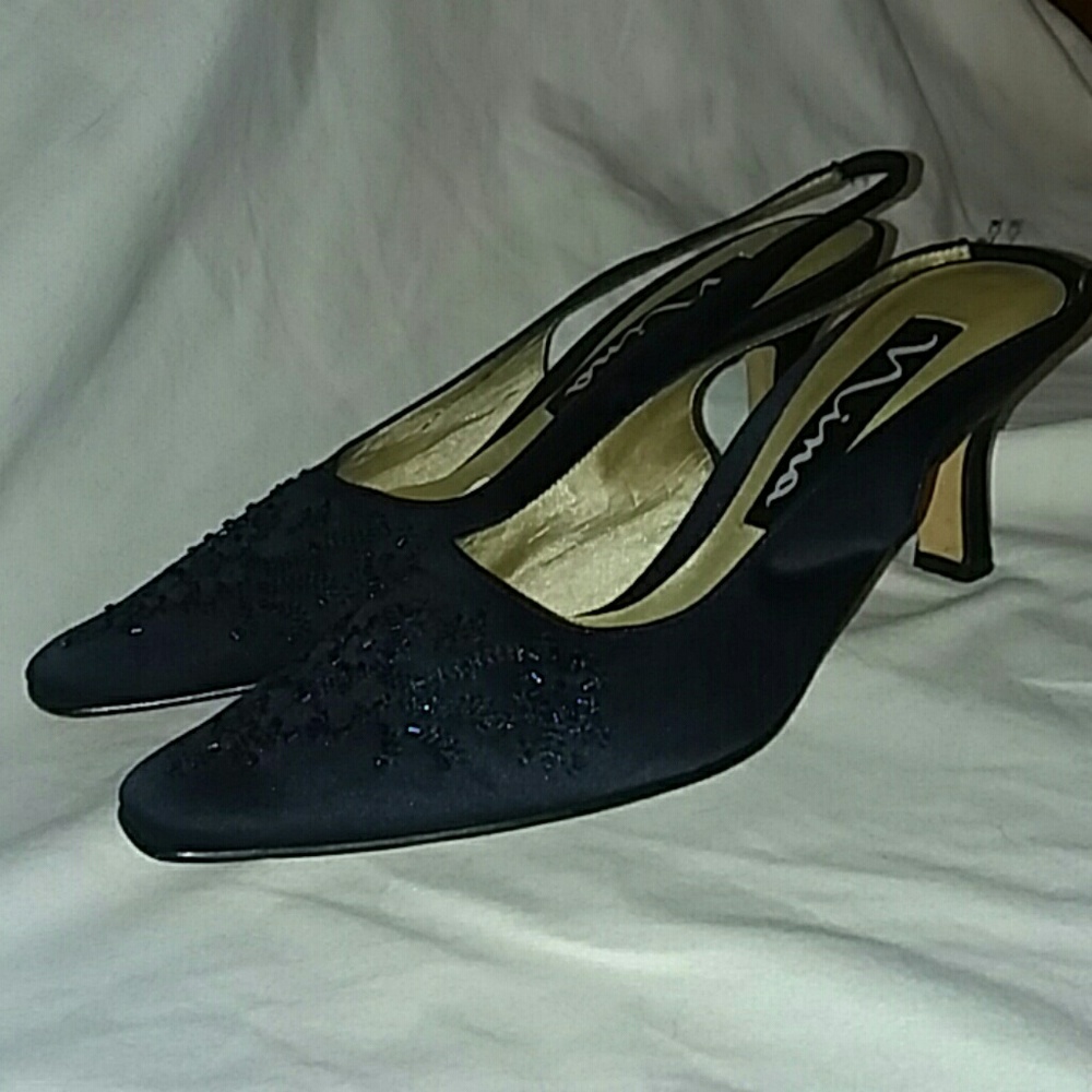 NINA RICCI SLINGBACK HEELS size 7 1/2N